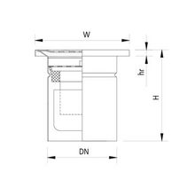 Трап нержавеющий Mini однокорпусный квадратный (вертикальный) Wm150 110V1