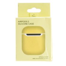 Силиконовый чехол AirPods Soft Touch Slim, yellow