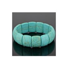 Бусики-Колечки Браслет прес.Бирюза "Клеопатра" арт. бПБР-2(20-15)-19-3