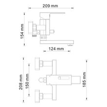 WasserKRAFT Смеситель для ванны Alme 1501