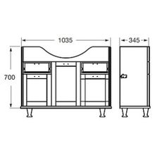 Тумба с раковиной Roca America 105 орех