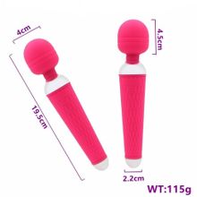 Розовый жезловый вибратор - 19,5 см. Розовый
