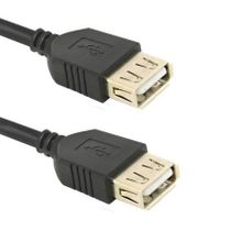 Кабель USB 2.0 Af - Af - 1.5 м, черный, L-PRO (2209)