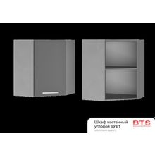 BTS 6УВ1 Шкаф настенный угловой Эмили ID - 302134