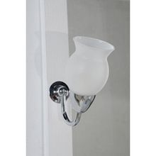 Зеркало ASB-Mebel Флоренция 105 белое патина серебро со светильниками