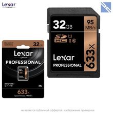 Карта памяти Lexar SDXC 32Gb 633x UHS-I  LSD32GCB1NL633