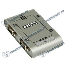 Переходник USB2.0->4xCOM (9M) STLab "U-400" (ret) [96314]