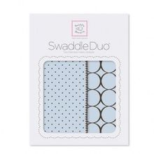 Пеленки Swaddle Duo Pstl Blue Modern