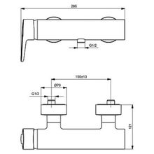 Смеситель Ideal Standard Connect Blue B9924AA для душа