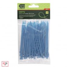 СИБРТЕХ Хомуты, 100 x 2,5 мм, пластиковые, синие, 100 шт Сибртех
