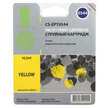 Картридж струйный Cactus CS-EPT0544 желтый для Epson Stylus Photo R800 R1800 (16.2мл)