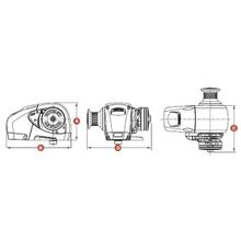 Lewmar Брашпиль Lewmar H3 6653022110 цепь трос 10 мм 24 В 1000 Вт