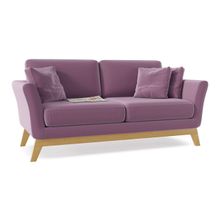 Диван прямой Дублин purple фиолетовый-велюр