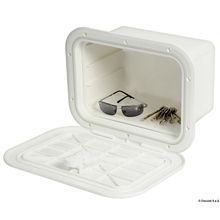 Osculati White locker w lid 280 x 180 mm B-front, 20.312.00