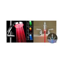 Инновационный комплект для ванной комнаты: светодиодный душ + светодиодная насадка на кран