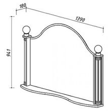 Мебель для ванной Belux Ария 140 бежевая