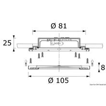 Osculati Spotlight for outdoor watertight, 13.481.08