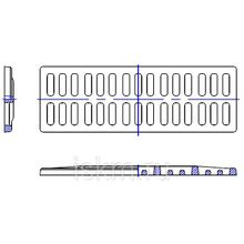 Решетка водоотводная 750х250 мм