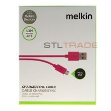Кабель Melkin 012 для Micro USB, 1,2м, розовый