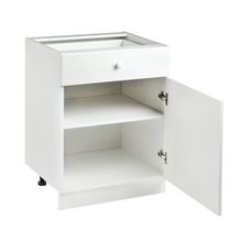Шкаф напольный с 1 ящиком Гамма 600х580х820 Белый Белый