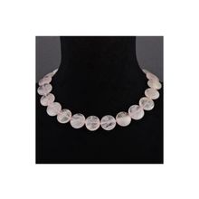 Бусики-Колечки Бусы Кварц Розовый "Рондо" арт.НКР-11(20)-48-1