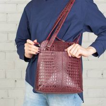 Женский рюкзак-трансформер Eden Burgundy Caiman