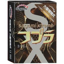 Sagami Суженные к основанию презервативы Sagami Xtreme COBRA - 3 шт.