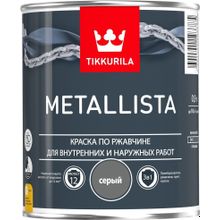 Тиккурила Metallista 900 мл серая