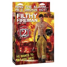 Pipedream Надувная секс-кукла пожарник Filthy Fireman Love Doll (телесный)