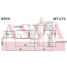 Шрус Внешний ASVA арт. MTCY3