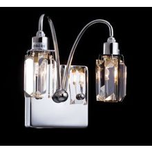 Бра декоративное Fountain хром прозрачный G9 2*40W 220V арт. MOD605-02-N