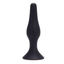 Крупная чёрная анальная пробка из силикона ANAL BOTTLE PLUG SILICONE EXTRALARGE - 15,5 см. Черный