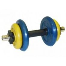 MB Barbell Гантель разборная цветная 10 кг