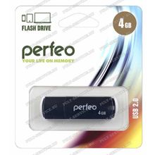 Флешка 4 Gb Perfeo PF-C05B004 Black