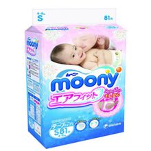 Подгузники MOONY S (4-8кг) 81 шт.