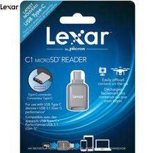 Картридер Lexar Lexar С1 USB Type-C MicroSD для передачи файлов iPhone, GoPro  LRWMCBNL