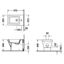 Биде напольное Duravit 2ND Floor 0136100000