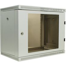 NT WALLBOX 9-63 G Шкаф 19 настенный, серый 9U 600x350, дверь стекло-металл