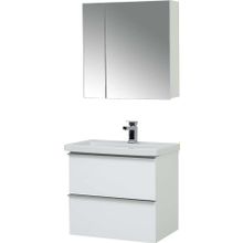 Тумба подвесная Sanstar Фостер 60 2 ящ, белая (ум-к Фостер 60)