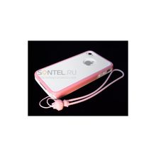Задняя накладка Hoco Two color для iPhone 4 Pink white