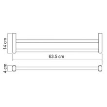 WasserKRAFT Штанга для полотенец Berkel К-6840