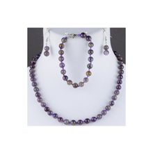 Бусики-Колечки Комплект Аметист "Классика 8" арт. КМП201