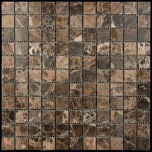 Мозаика Natural Adriatica M022-25P (Emperador Dark) 25х25 30,5х30,5