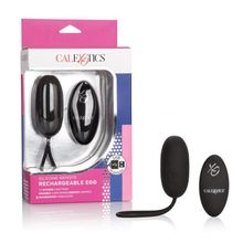 California Exotic Novelties Чёрное виброяйцо из силикона Silicone Remote Rechargeable Egg (черный)