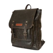 Carlo Gattini Кожаный мужской рюкзак Монтальфано коричневый
