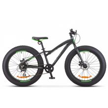 24" STELS Aggressor MD 2019 (8ск, алюм, жестк.вилка, диск.мех Altus - Acera кассета 8ск)(V010, рама 13,5", черный)