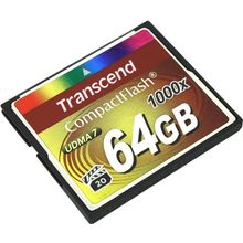 Карта памяти   Transcend   TS64GCF1000   CompactFlash  Card 64Gb 1000x