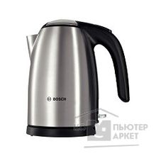 Bosch Чайник  TWK7801, 2200Вт, нержавеющая сталь, серебристый-черный