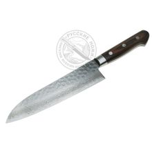 Нож кухонный Сантоку 07222 Sakai Takayuki (сталь Damascus 17 слоев, VG-10), 184 мм