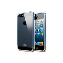 Защитный чехол SGP Spigen Case Linear Metal Crystal Blue (Синий цвет) для iPhone 5